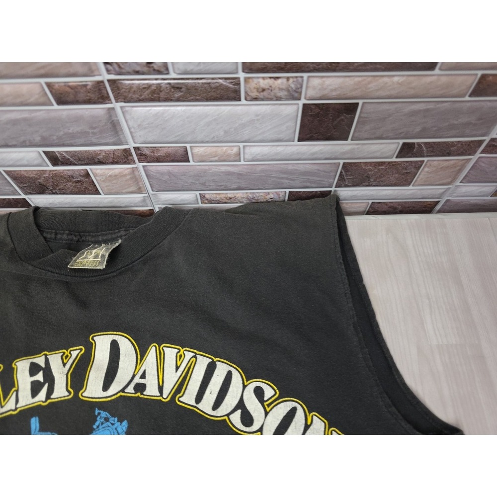 1988 Vintage Harley Davidson SSI T-Shirt Single Stitch Cut Sleeves Official - Picture 7 of 16